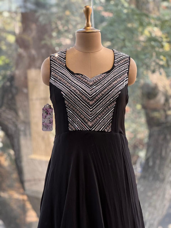Black Designer Wear Gown