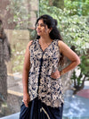 Blue Tie Die Skirt Set