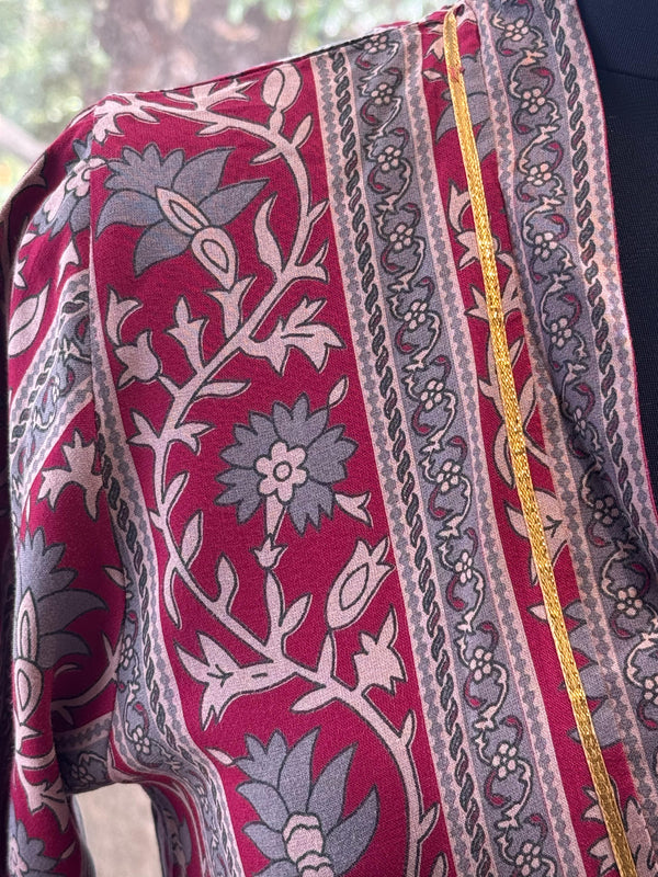 Maroon Alia Cut Tunic
