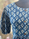 Indigo Printed Cowl Tunic