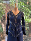Navy Blue Palazzo set