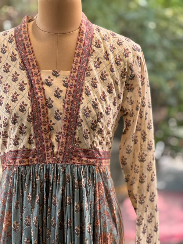Beige Flared Tunic