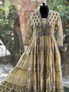 Beige Block Print Tunic
