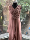 Brownish Beige Shimmer Gown
