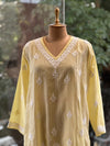 Yellow Chikankari Tunic