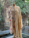 Beige Printed Dupatta Set