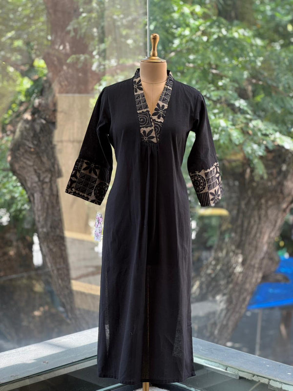 Black VNeck Co Ord
