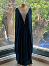 Navy Blue Kaftan Gown