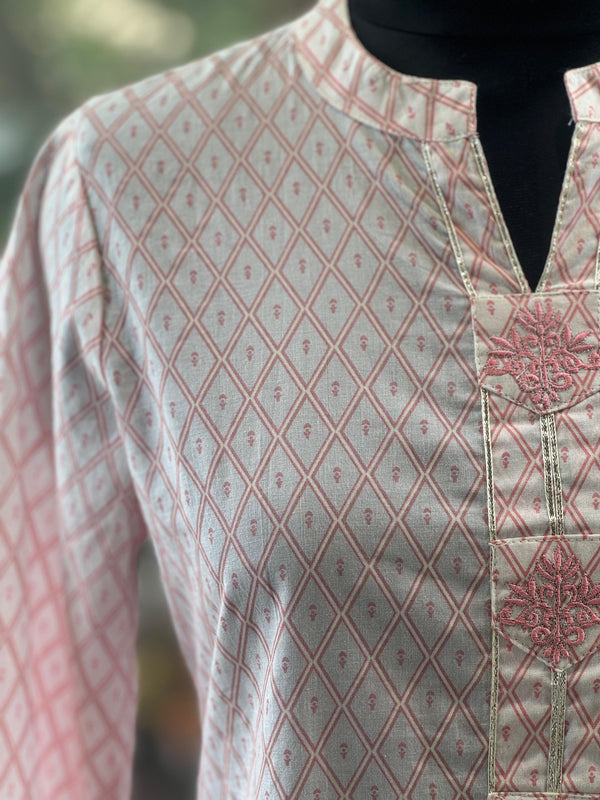 Pink Printed Co Ord