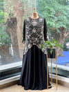 Black Gown with Intricate Handwork