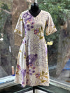White/Purple Floral Tunic
