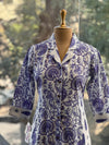 Purple Printed A-line Tunic