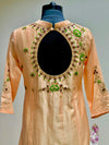 Peach Embroidered Gown