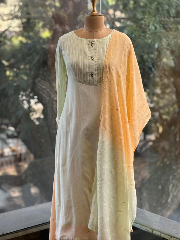 Light Green Skirt Set