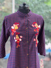 Purple Embroidered Tunic