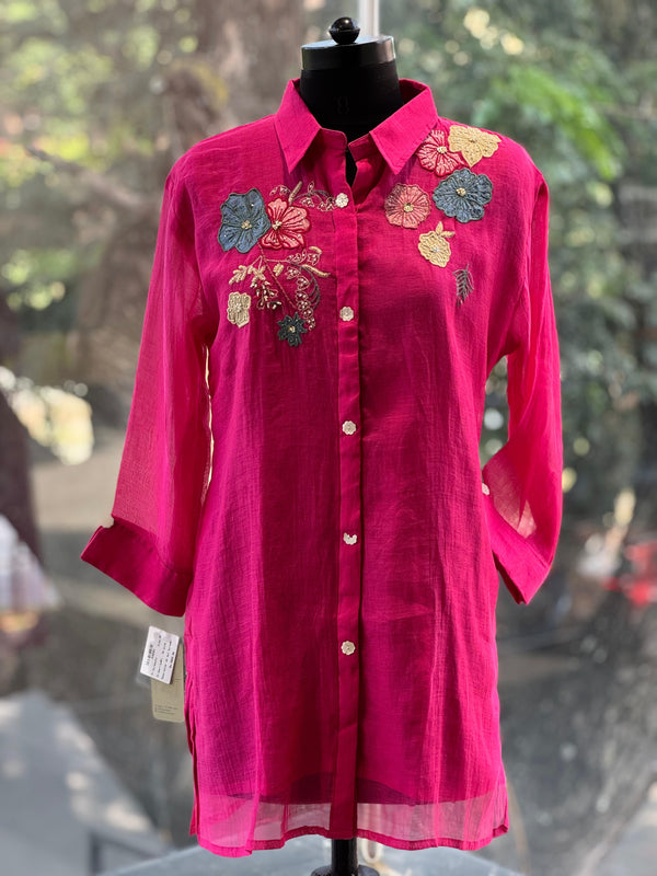 Pink Patch work Co Ord