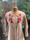 Beige Embroidered Tunic