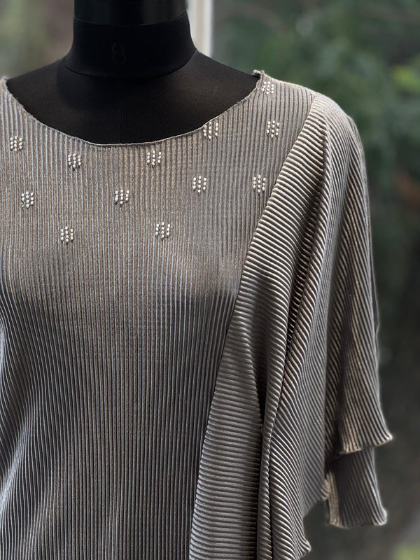 Gray Crush Tunic