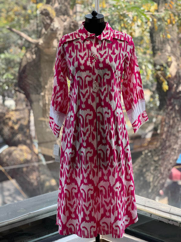 Pink Ikkat Print Co Ord