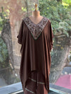 Brown Tye Dye Kaftan Set