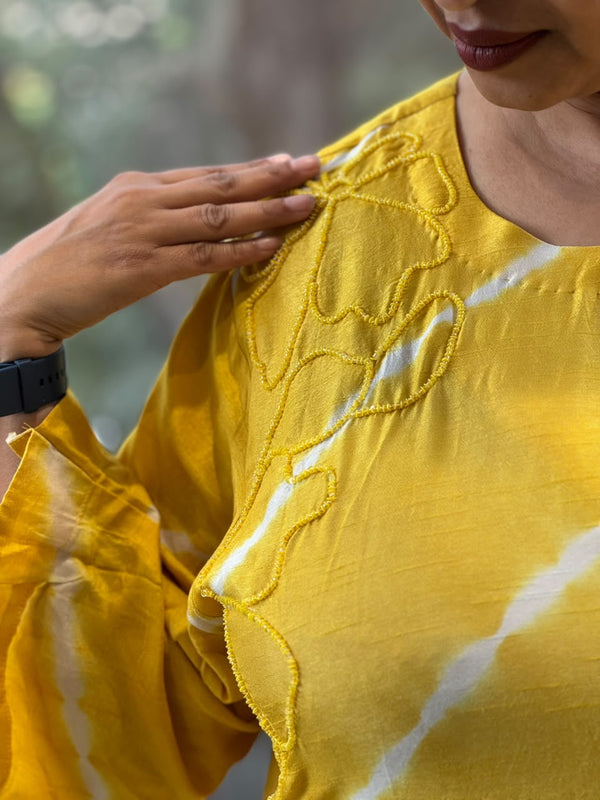 Yellow Tye Dye Co Ord