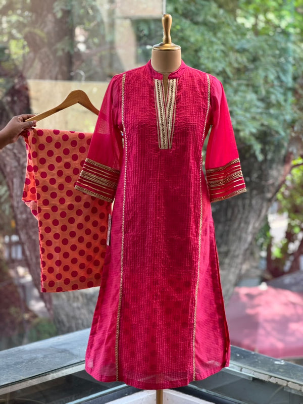 Pink Soft Kota Co Ord