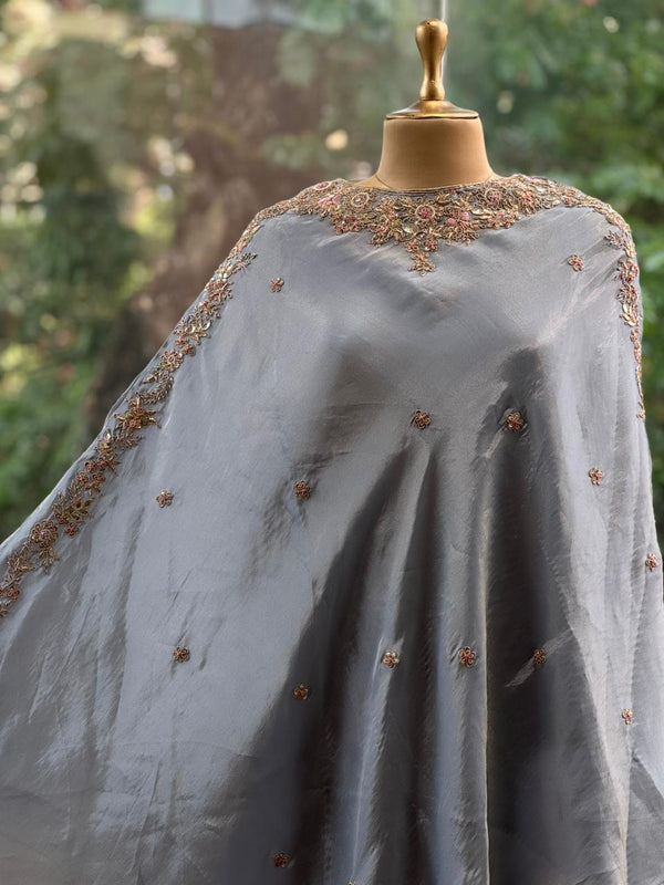 Pastel Blue Kaftan Set