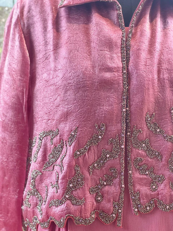 Pink Glass Tissue Tunic