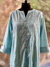Blue Silver Lines Tunic