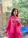 Pink Bandhej Palazzo Set