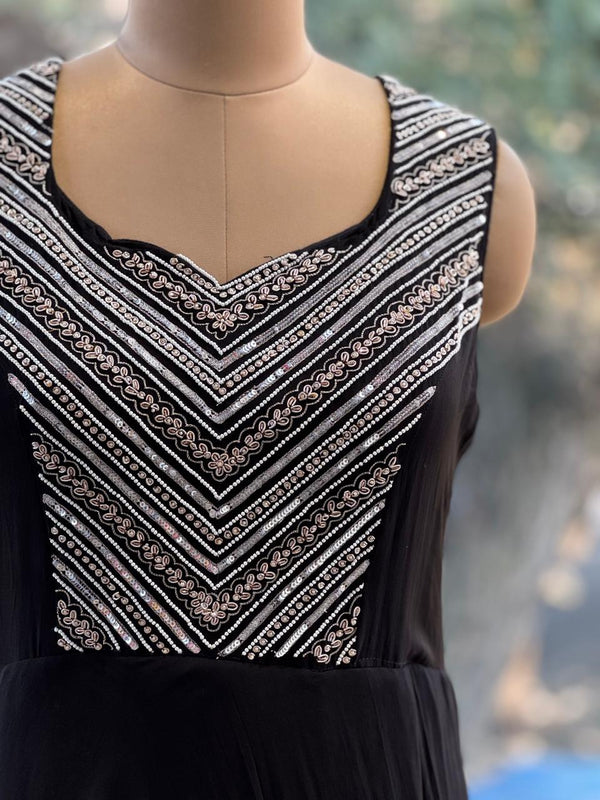 Black Designer Wear Gown
