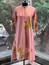 Peach Patch Work Dupatta Set
