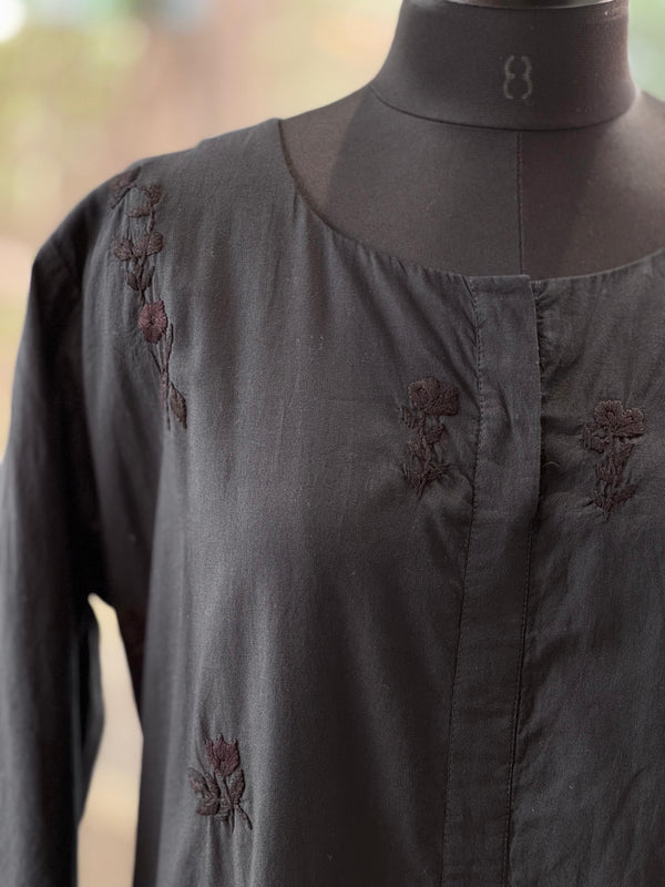 flower buta tunic