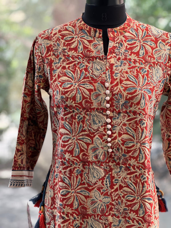 Maroon Printed Tunic