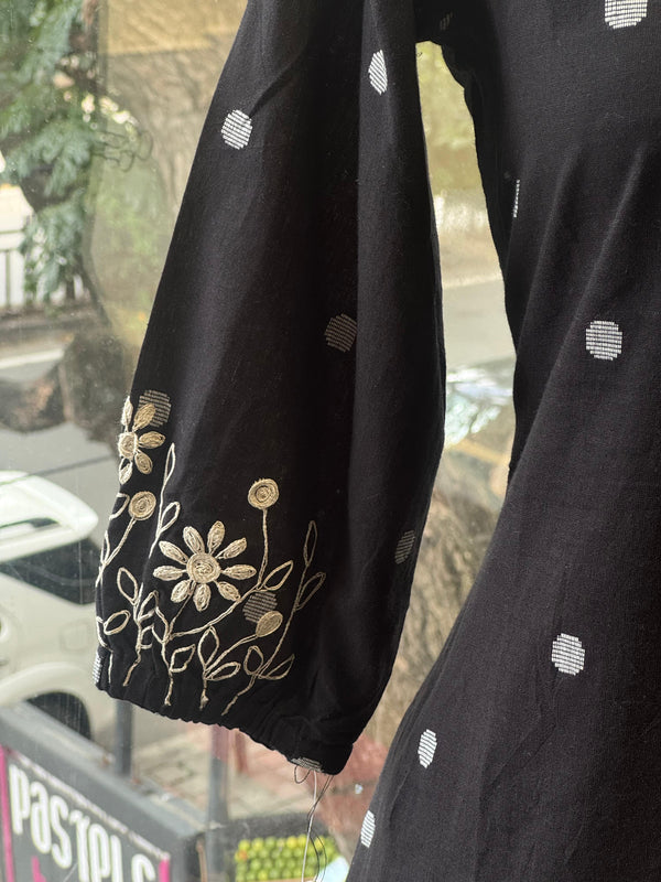 Black Weaving Tunic