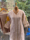 Half White Linen Co Ord