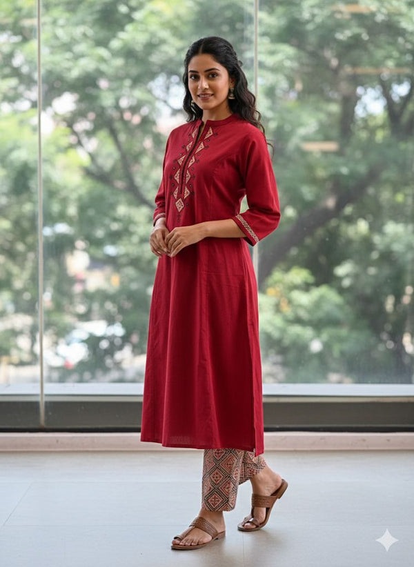 Maroon Co Ord