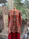 Maroon Harem Pant Set