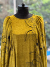 Green Puff Sleeves Tunic