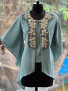 Blue Intricate Work Co Ord