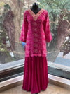 Purple Bandhej Suit