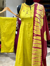 Green Halter Neck Dupatta Set