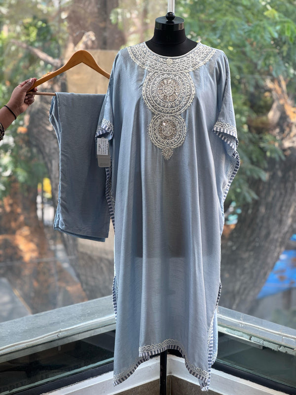 Blue Kaftan Co Ord