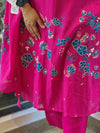 Rani Pink Dupatta Set