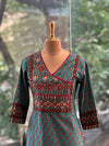 Pure Cotton Printed Yoke Kurta with Side Pocket