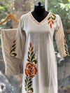 Thread work kurta set