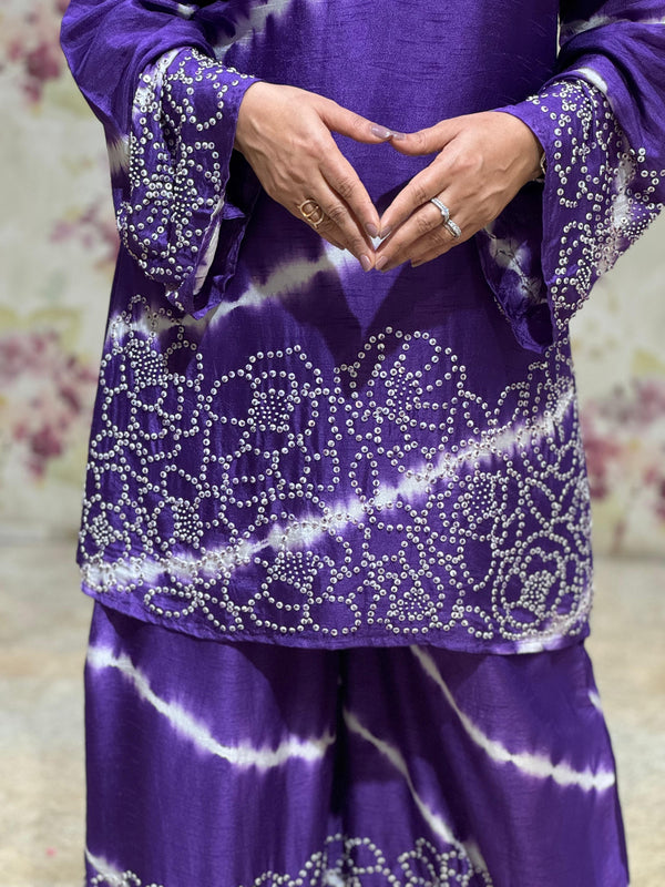 Purple Tie Dye Co Ord