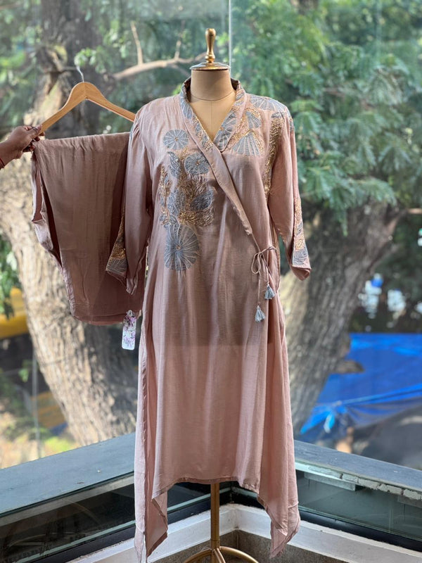 Beige Patch Work Co Ord