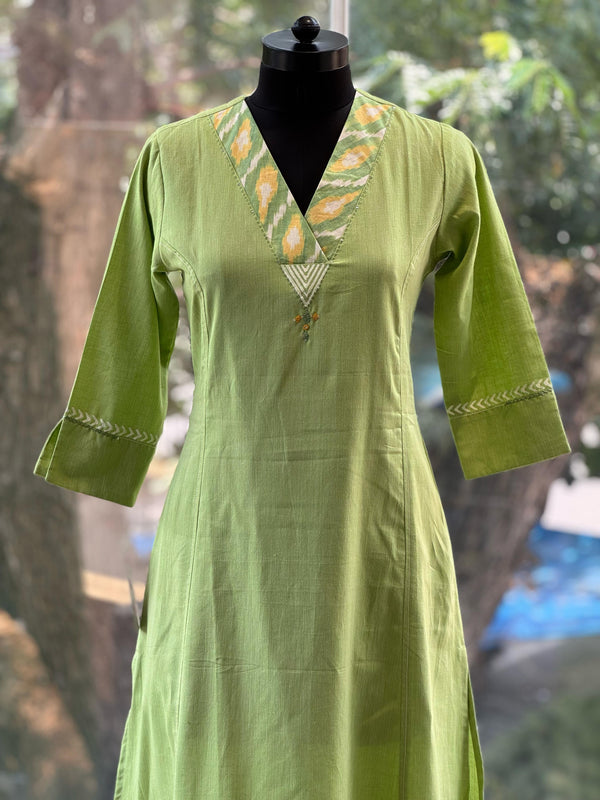 Green Ikkat Tunic