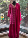 Purple Bandhej Suit